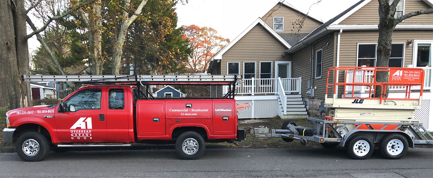 A1 Overhead Garage Door truck and trailer photo