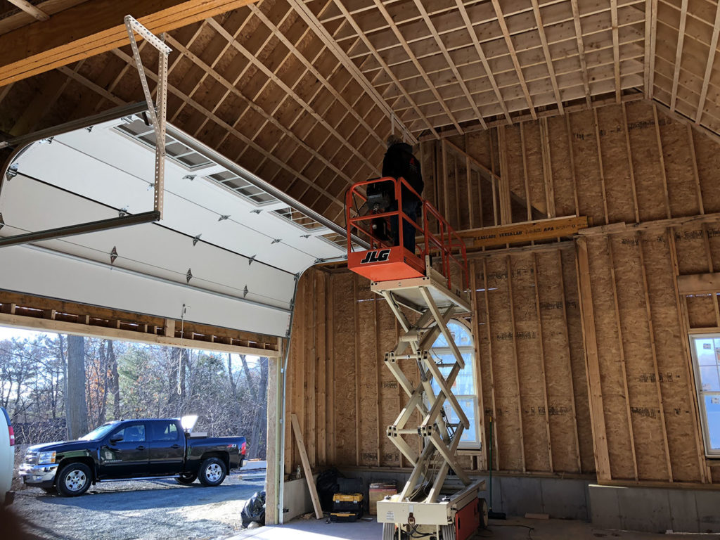 A1 Overhead Garage Door scissor lift high ceiling photo